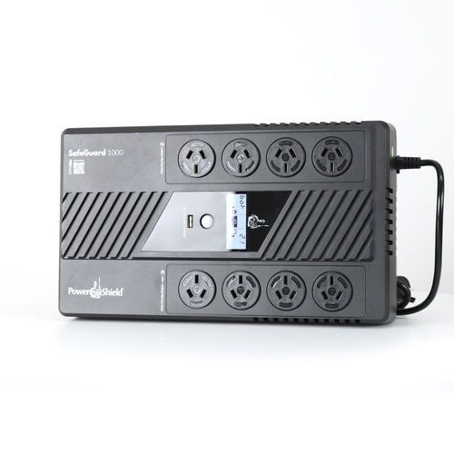 POWERSHIELD SAFEGUARD UPS, 1000VA, 600W, LCD, USB, AU OUTLET(8), 2YR thumbnail 1