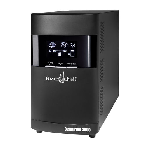 POWERSHIELD CENTURION UPS, 3000VA, 2700W, LCD, USB, C19(1), AU OUTLET(4), 15AMP, 2YR thumbnail 1