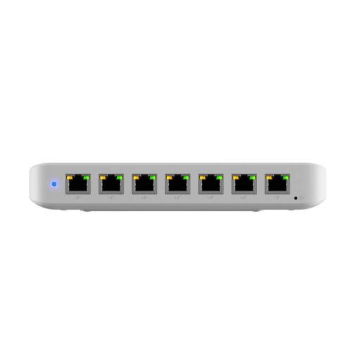 UBIQUITI UniFi SWITCH ULTRA 60W, 8 GbE PORT (7 PoE+; 1 PoE++), LAYER 2, COMPACT, 1YR thumbnail 1