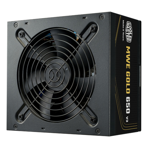 COOLER MASTER MWE 650 V3, 80+ GOLD, ATX 3.1, 120MM FAN, FULL MODULAR, 5YR WTY