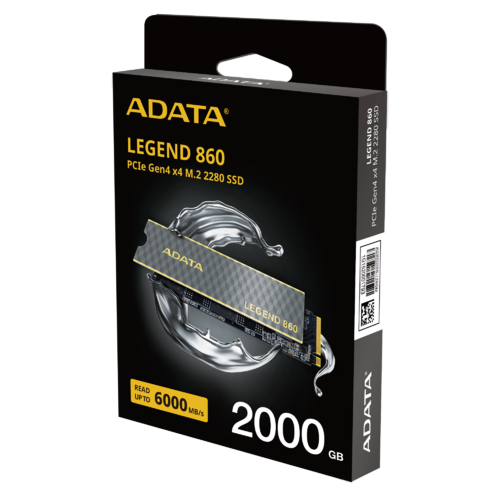 ADATA LEGEND 860 INTERNAL SSD, 2TB, M.2 NVMe PCIe4, 6000R/5000W MB/s, 5YR WTY thumbnail 1