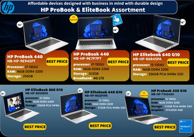 HP ProBook and EliteBook Assortment
