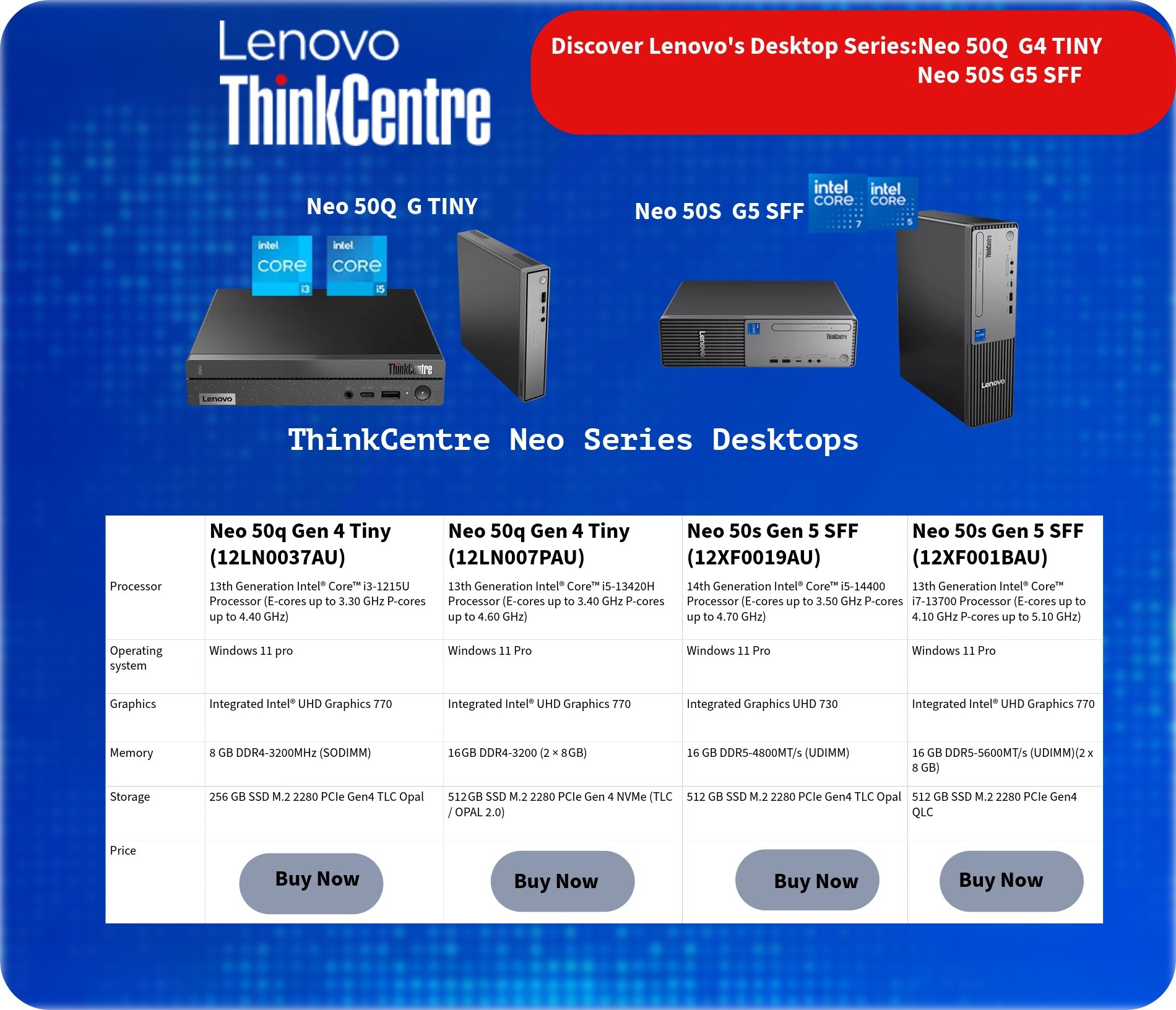 ThinkCentre Neo Series Desktops